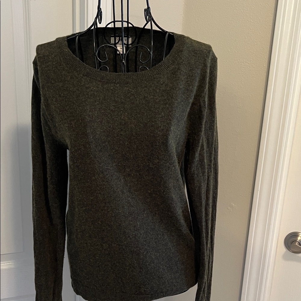 J. Crew Olive Knit Top